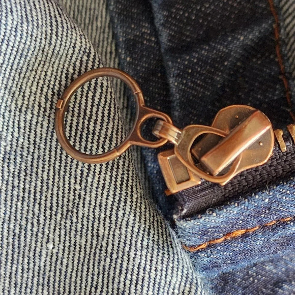 Altar'd State Womens Dark Wash Denim Jean Zip Mini Skirt Dark Blue Size Medium - Picture 7 of 10